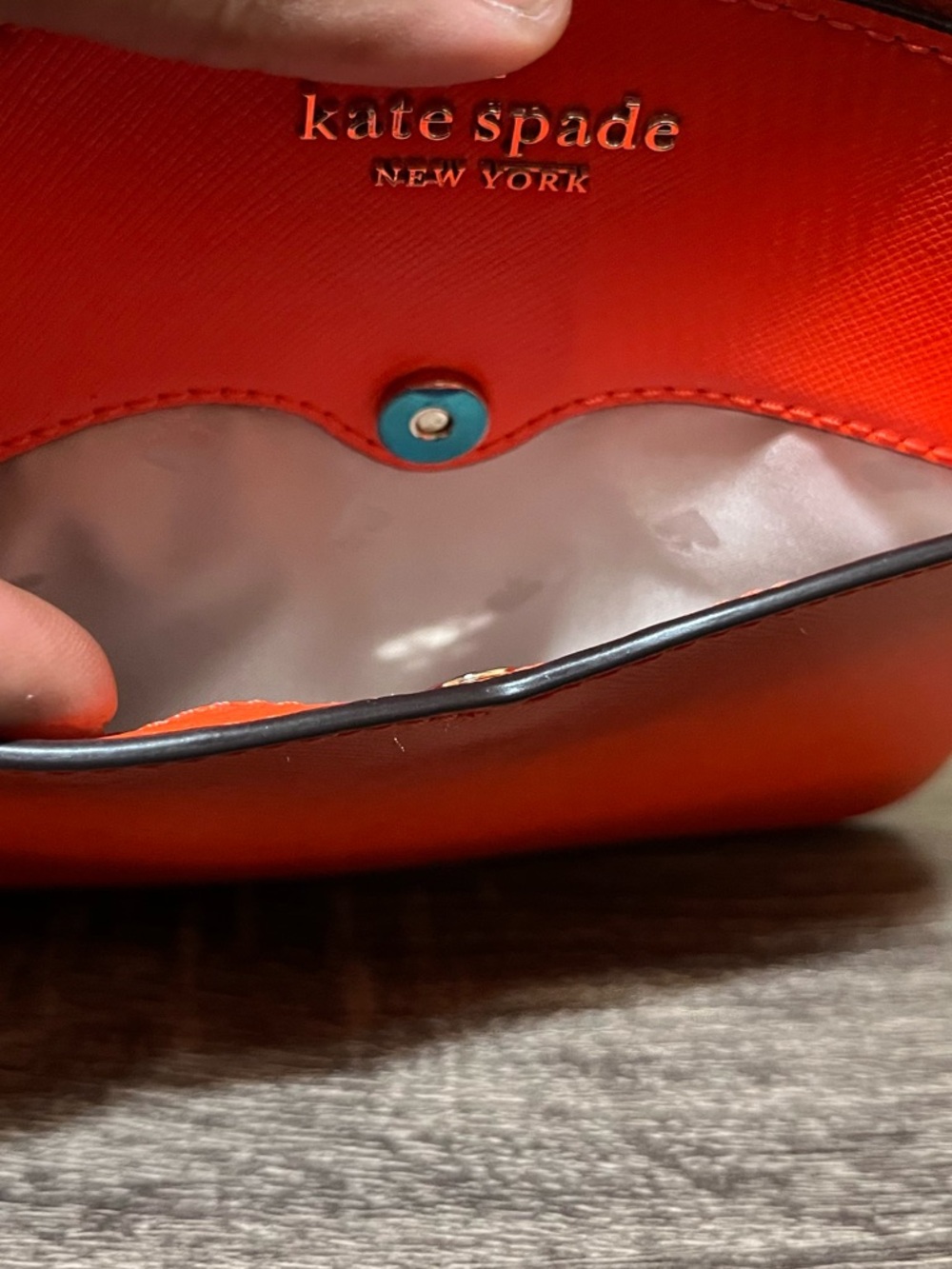 Kate Spade Payton Dome Orange Crossbody - Picture 9 of 10